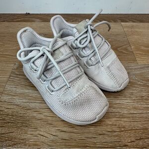 Adidas Girls Size 6 Pale Ice Pink Tubular Shadow Knit Shoes
